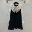 미우미우 MIUMIU 2022 SS 카라 진주장식 투톤 여성 원피스 커스텀급