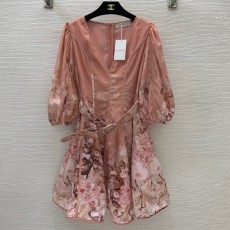 짐머만 ZIMMERMANN 2022 SS 플라워 프릴 벨트 여성 원피스 커스텀급