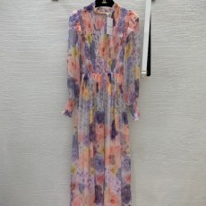 짐머만 ZIMMERMANN 2022 SS 플라워 프릴 주름 여성 원피스 커스텀급