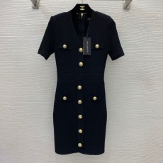 발망 BALMAIN 2022 SS 단추장식 니트 여성 원피스 커스텀급