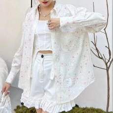 톰브라운 THOM BROWNE 2022 SS 카라 플라워 여성 긴팔 셔츠 커스텀급