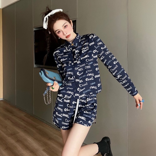 샤넬 CHANEL 2022 SS 캐릭터 카라 여성 긴팔 셔츠 커스텀급