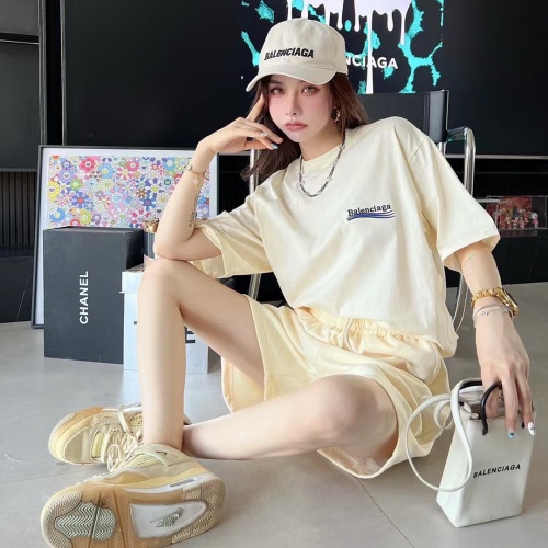 발렌시아가 BALENCIAGA 2022 SS 캐릭터 반팔티 반바지 모자 여성 세트 커스텀급