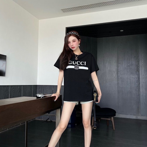 구찌 GUCCI 2022 SS 띠로고 캐릭터 여성 반팔티 커스텀급