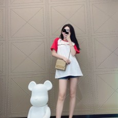 구찌 GUCCI 2022 SS 투톤 삼선로고 여성 반팔티 커스텀급