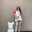 구찌 GUCCI 2022 SS 투톤 삼선로고 여성 반팔티 커스텀급