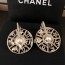 샤넬 CHANEL 2022 SS 캐릭터 진주 큐빅 원형 여성 귀걸이 커스텀급