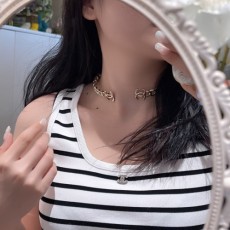 샤넬 CHANEL 2022 SS 캐릭터 CC로고 체인 여성 목걸이 커스텀급
