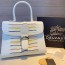 델보 DELVAUX 2023 SS 악어가죽무늬 화이트 토트백 미러급