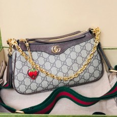 구찌 GUCCI 2023 SS 오피디아 스몰 숄더백 브라운 735132 커스텀급