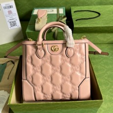구찌 GUCCI 2023 SS GG 마틀라쎄 미니 탑 핸들백 그레이 728309 커스텀급