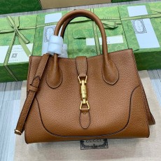 구찌 GUCCI 2023 SS 재키 1961 내추럴 그레인 토트백 스몰 카멜 727810 커스텀급