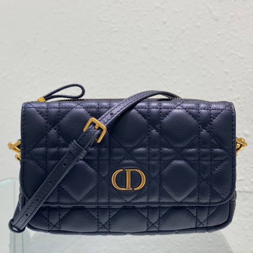 디올 DIOR 2023 SS CD로고 퀄팅 카로백 블랙 커스텀급