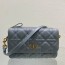 디올 DIOR 2023 SS CD로고 퀄팅 카로백 민트 커스텀급