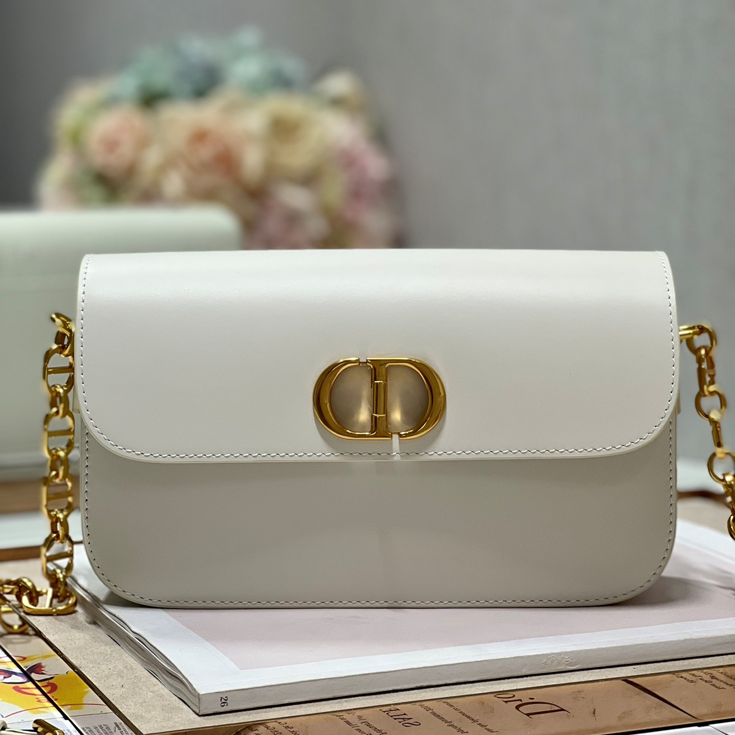 디올 DIOR 2023 SS CD로고 몽테인백 화이트 9260 커스텀급