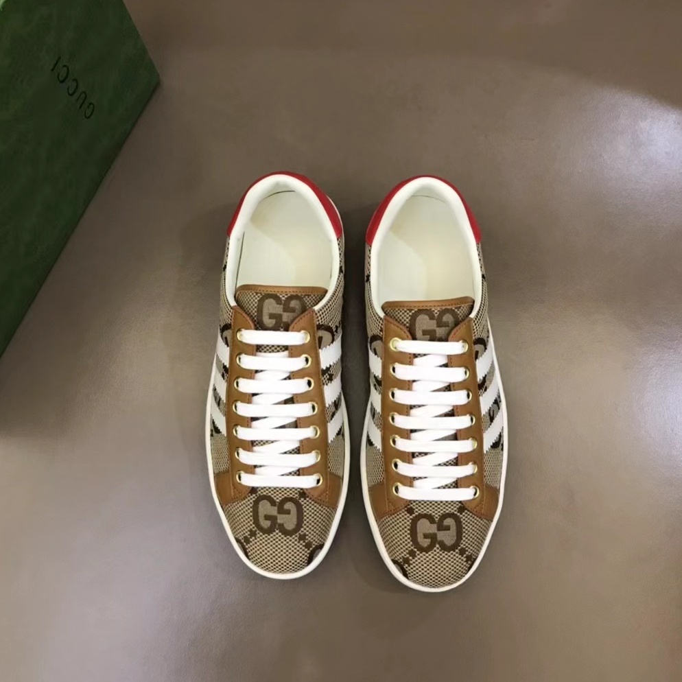 구찌 GUCCI 2023 SS GG로고 쟈가드 베이지 레드텝 남성 슈즈 커스텀급