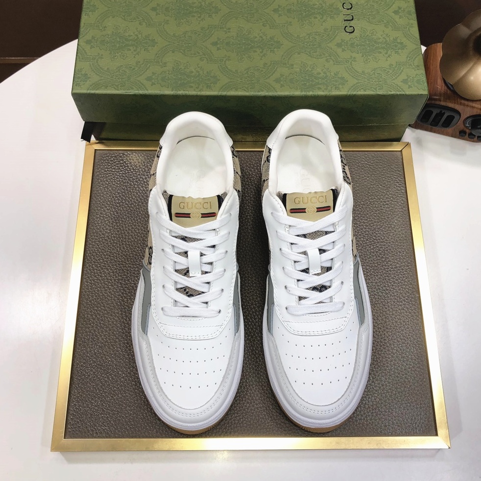 구찌 GUCCI 2023 SS 퍼포 쟈가드 투톤 화이트 남성 슈즈 커스텀급