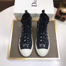 디올 DIOR 2023 SS 캐릭터 D로고 투톤 하이탑 블랙 커플 슈즈 커스텀급
