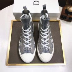디올 DIOR 2023 SS 캐릭터 D로고 투톤 하이탑 그레이 커플 슈즈 커스텀급
