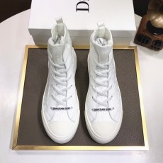 디올 DIOR 2023 SS 캐릭터 각인로고 투톤 하이탑 올화이트 커플 슈즈 커스텀급
