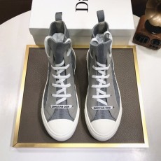 디올 DIOR 2023 SS 캐릭터 각인로고 투톤 하이탑 그레이 커플 슈즈 커스텀급