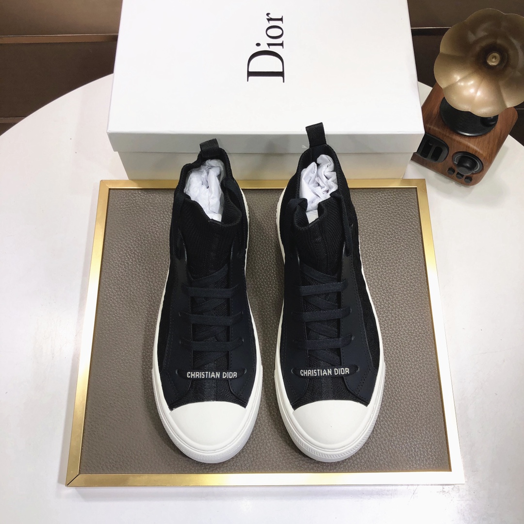 디올 DIOR 2023 SS 캐릭터 각인로고 투톤 중하이탑 블랙 커플 슈즈 커스텀급