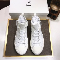 디올 DIOR 2023 SS 캐릭터 각인로고 투톤 중하이탑 화이트 커플 슈즈 커스텀급
