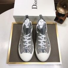 디올 DIOR 2023 SS 캐릭터 D로고 투톤 중하이탑 그레이 커플 슈즈 커스텀급