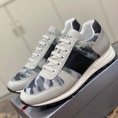 프라다 PRADA 2023 SS 캐릭터 각인로고 디지털무늬 블랙 남성 슈즈 커스텀급