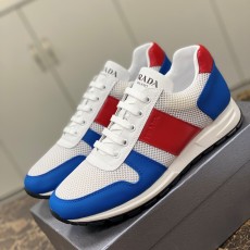 프라다 PRADA 2023 SS 캐릭터 각인로고 퍼포 레드 남성 슈즈 커스텀급