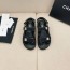 샤넬 CHANEL 2023 SS 캐릭터 체크 로고 블랙 여성 샌들 커스텀급