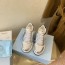프라다 PRADA 2023 SS 트라이앵글 삼각로고 투톤 실버 여성 슈즈 커스텀급