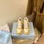 프라다 PRADA 2023 SS 트라이앵글 삼각로고 투톤 옐로우 여성 슈즈 커스텀급