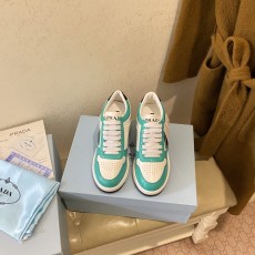 프라다 PRADA 2023 SS 트라이앵글 삼각로고 투톤 그린 여성 슈즈 커스텀급