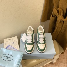 프라다 PRADA 2023 SS 트라이앵글 삼각로고 투톤 딥그린 여성 슈즈 커스텀급
