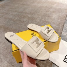 펜디 FENDI 2023 SS F로고 아이보리 여성 슬리퍼 커스텀급