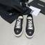 샤넬 CHANEL 2023 SS CC로고 캔버스 블랙 여성 슈즈 커스텀급