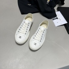 샤넬 CHANEL 2023 SS CC로고 캔버스 화이트 여성 슈즈 커스텀급