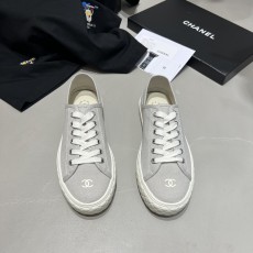 샤넬 CHANEL 2023 SS CC로고 캔버스 그레이 여성 슈즈 커스텀급