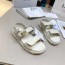 디올 DIOR 2023 SS 캐릭터 로고 아이보리 여성 샌들 커스텀급