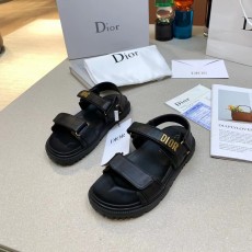 디올 DIOR 2023 SS 캐릭터 로고 블랙 여성 샌들 커스텀급