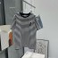 생로랑 SAINT LAURENT 2023 SS 스트라이프 로고 여성 반팔티 커스텀급