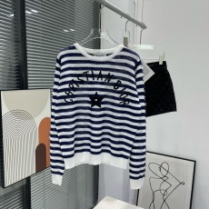디올 DIOR 2023 SS 캐릭터 스트라이프 네이비 여성 긴팔티 커스텀급