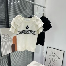 디올 DIOR 2023 SS 캐릭터 스타로고 러플 여성 반팔티 커스텀급