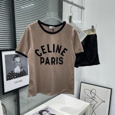 셀린느 CELINE 2023 SS 캐릭터 로고 라인 여성 반팔티 커스텀급
