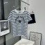 디올 DIOR 2023 SS 캐릭터 스타무늬 스트라이프 여성 반팔티 커스텀급