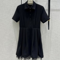 디올 DIOR 2023 SS 카라 레이스 반팔 여성 원피스 커스텀급