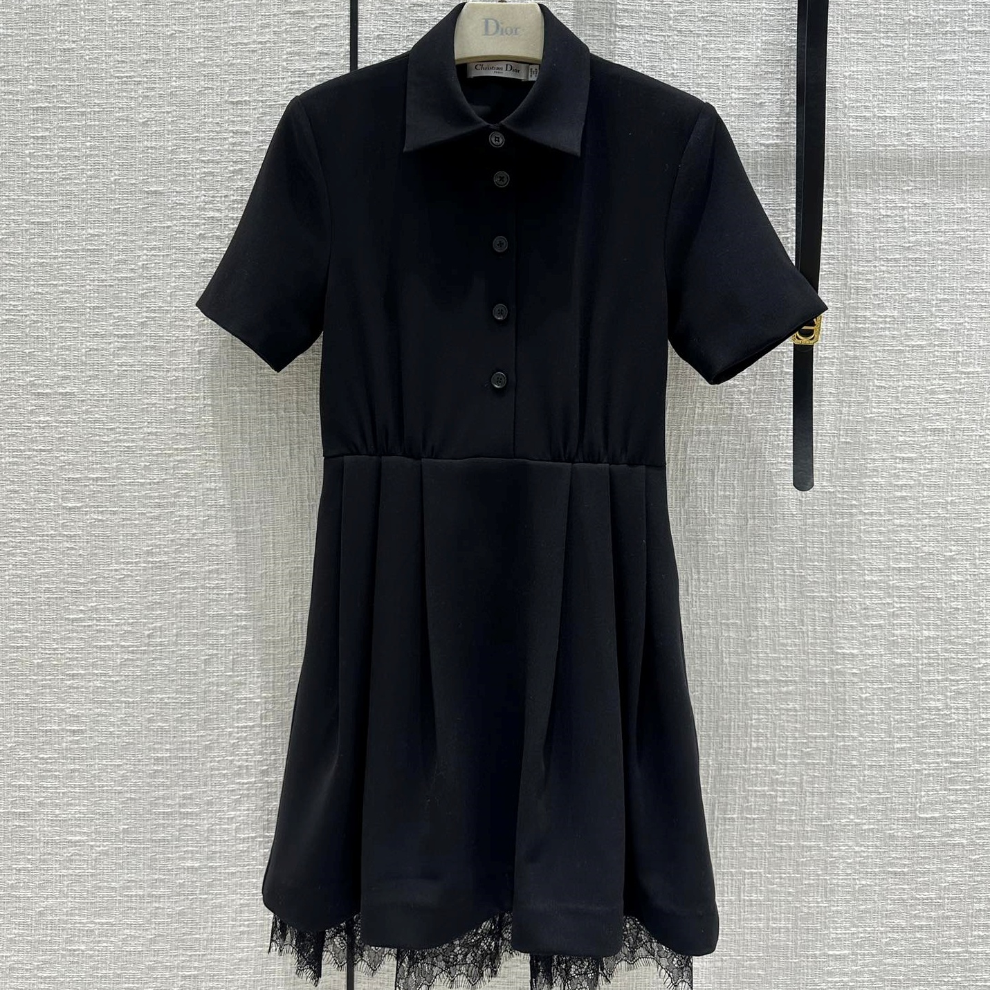 디올 DIOR 2023 SS 카라 레이스 반팔 여성 원피스 커스텀급