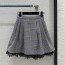 디올 DIOR 2023 SS 체크무늬 레이스 여성 주름치마 커스텀급