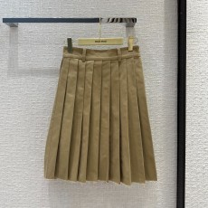 미우미우 MIUMIU 2023 SS 빈티지 주름장식 여성 치마 커스텀급